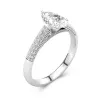 1.50ct Moissanite Engagement Ring Platinum