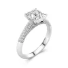 1.50ct Moissanite Engagement Ring 14K White Gold