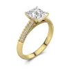 1.50ct Moissanite Engagement Ring 14K Gold