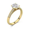 1.50ct Moissanite Engagement Ring 14K Gold