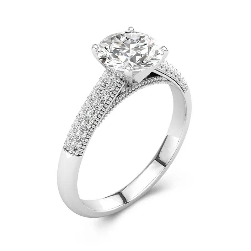 1.50ct Moissanite Engagement Ring Platinum