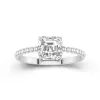 1.50ct Moissanite Engagement Ring 14K White Gold