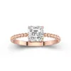 1.00ct Moissanite Engagement Ring 14K Rose Gold