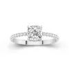 1.00ct Moissanite Bague de fiançailles Or blanc 14 carats