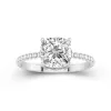 2.00ct Moissanite Engagement Ring 14K White Gold