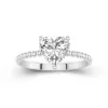 1.50ct Moissanite Engagement Ring 14K White Gold