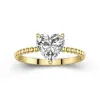 1.50ct Moissanite Engagement Ring 18K Gold