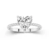 2.00ct Moissanite Engagement Ring 14K White Gold