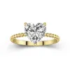 2.00ct Moissanite Engagement Ring 14K Gold