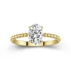 1.50ct Moissanite Engagement Ring 14K Gold