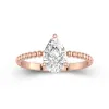 1.50ct Moissanite Bague de fiançailles Or rose 14 carats