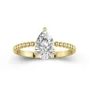 1.50ct Moissanite Engagement Ring 14K Gold