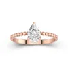 1.00ct Moissanite Engagement Ring 14K Rose Gold