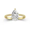 2.00ct Moissanite Engagement Ring 14K Gold