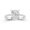 2.00ct Moissanite Engagement Ring 14K White Gold