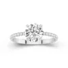 1.50ct Moissanite Engagement Ring 14K White Gold