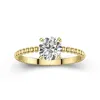 1.00ct Moissanite Engagement Ring 14K Gold