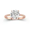 2.00ct Moissanite Engagement Ring 14K Rose Gold