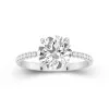 2.00ct Moissanite Engagement Ring 14K White Gold