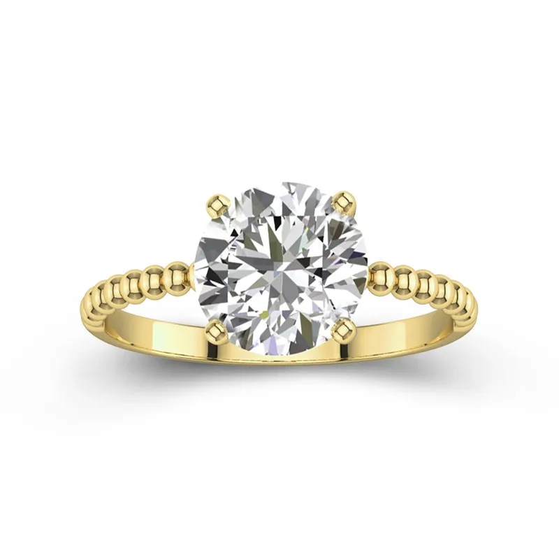 2.00ct Moissanite Engagement Ring 14K Gold