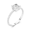 1.50ct Moissanite Engagement Ring 14K White Gold