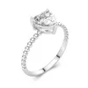 1.50ct Moissanite Engagement Ring 14K White Gold