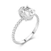 1.50ct Moissanite Engagement Ring 14K White Gold