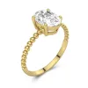 1.50ct Moissanite Engagement Ring 14K Gold