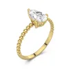 1.50ct Moissanite Engagement Ring 14K Gold