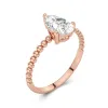 1.50ct Moissanite Engagement Ring 18K Rose Gold