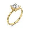 1.50ct Moissanite Engagement Ring 18K Gold