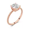 1.50ct Moissanite Engagement Ring 14K Rose Gold