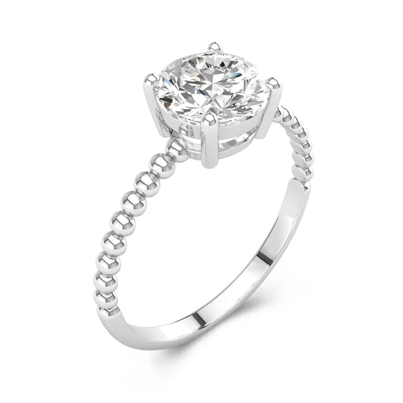 2.00ct Moissanite Engagement Ring 925 Sterling Silver