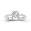 Modern Asscher 2.00ct Moissanite Engagement Ring