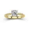 Modern Cushion 1.50ct Moissanite Engagement Ring