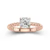 Modern Cushion 1.50ct Moissanite Engagement Ring