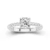 Modern Cushion 1.50ct Moissanite Engagement Ring