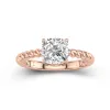 Modern Cushion 2.00ct Moissanite Engagement Ring