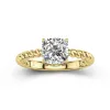 Modern Cushion 2.00ct Moissanite Engagement Ring