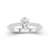 Modern Oval 1.50ct Moissanite Engagement Ring