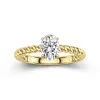 Modern Oval 1.50ct Moissanite Engagement Ring