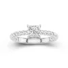 Modern Princess 1.00ct Moissanite Engagement Ring