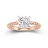 Modern Princess 2.00ct Moissanite Engagement Ring