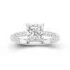 Modern Princess 2.00ct Moissanite Engagement Ring