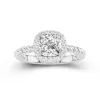 Modern Cushion 2.00ct Moissanite Engagement Ring Signet Engagement Ring