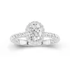 Modern Oval 1.50ct Moissanite Engagement Ring Signet Engagement Ring