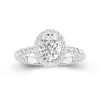 Modern Oval 2.00ct Moissanite Engagement Ring