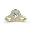 Luxury Oval 1.00ct Moissanite Engagement Ring