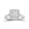 Luxury Princess 1.00ct Moissanite Engagement Ring