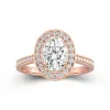 Dainty Oval 2.00ct Moissanite Engagement Ring